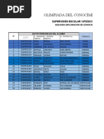 Calendario para La Segunda Exploracion