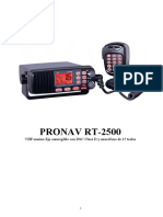 PRONAV RT VHF Marino Fijo Sumergible Con DSC Clase D y Micrófono de 15 Teclas