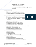 Third Written Test in Science 8 QUARTER 4, SY 2021-2022 Instructions: Read Each Question Carefully and Write The Correct Answer in A