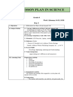 2.lesson Plan in Plant and Animal Differ