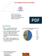 Production of Cardboard From Rice Husk
