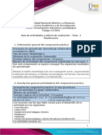 Guia de Actividades y Rúbrica de Evaluación Paso 4 - Planificación