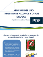 Prevención de Uso de Alcohol y Droga 2019