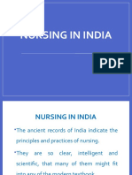 A. Nursing in India