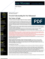 Towards Understanding Sirr Nur Muhammad The Nature of Light