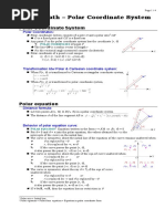 Pure Math - Polar Coordinate System