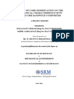 FABRICATION AND MECHANICAL CHARACTERIZATION OF SANDWICH COMPOSITE Report