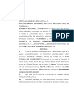 Contestacion de Demanda de de Nulidad de Negocio Juridico.