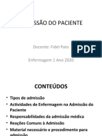 Admissão Do Paciente Aula Pato