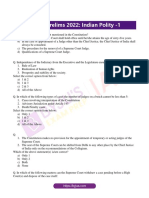 Target Prelims 2022: Indian Polity - 1