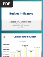 Budget Indicators: Sergio M. Marxuach