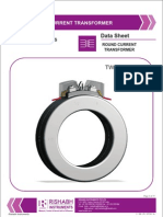 Data Sheet: Low Voltage Current Transformer