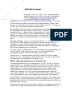 Contaminación Del Color de Agua