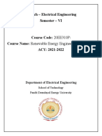 B. Tech - Electrical Engineering Semester - VI