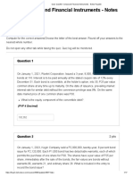 Quiz 2 Compound Financial Instruments Notes Payable