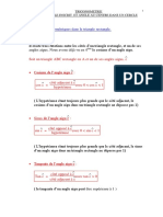 Cours 3eme Chap g2 Trigonometrie Angle Inscrit