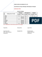 Lab Details - 3 Branch