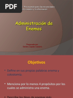 Enemas Administración