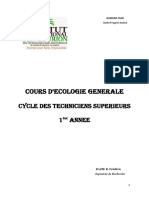 Cours D'écologie Générale