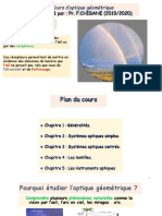 1er Cours Optique Géométrique 2020