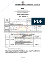 Prof. Rajendra Singh (Rajju Bhaiya) University, Prayagraj: (Session 2021-22 Onwards) B.Ed. Semester - I