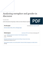 Analyzing Metaphor and Gender in Discourse: Cite This Paper