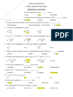 Bs-III Diff Geo Mcqs With Ans