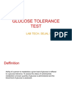 Glucose Tolerance Test