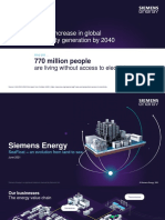 Increase in Global Electricity Generation by 2040: 770 Million People