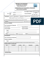 Solicitud de Usuarios SIAFI II v2022