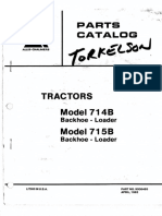 Allis Chalmers Backhoe 714b and 715b Parts Manual Sn2045 To 3258 9006465