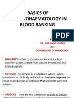 Basic Principles of Immunohaematology in Blood Banking