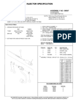 Injector Specification: ASSEMBLY NO: 36597