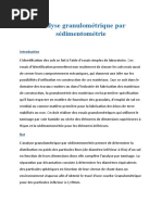 Analyse Granulométrique Par Sédimentométrie