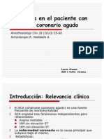 Anestesia en El Paciente Con Síndrome Coronario Agudo