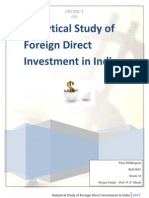 Analytical Study of Foreign Direct Investment in India