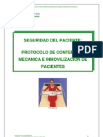 Protocolo de Contencion de Pacientes Adaptado para Aplicacion en El Distrito No