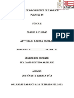 Act. Gaceta Escolar - Bloque 1 - Fisica II - Vicente Zapata