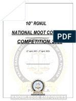 10 Rgnul National Moot Court Competition, 2022: (1 April, 2022 - 3 April, 2022)