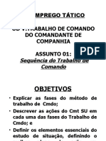 Seqüência Do Trabalho de Comando (Providências Iniciais, Ordem Preparatória, Reconhecimento, Estudo de Situação Ordens e Fiscalização - POREOF)