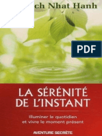 La Sérénité de L'instant (Thich Nhat Hanh)