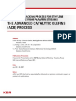 A Catalytic Cracking Process For Ethylene and Propylene From Paraffin Streams