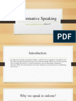 Informative Speaking