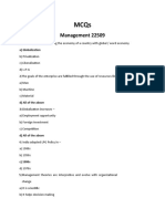 Management MCQs