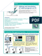 Editing and Simulation of Robot Program On PC: Production Management Function