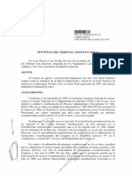 SENTENCIA DEL TRIBUNAL CONSTITUCIONAL 26 NOV 2008. EXP. N.° 05400-2007-PA/TC LAMBAYEQUE. José María BALCÁZAR ZELADA. 8 Págs