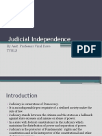 Independence of Judiciary