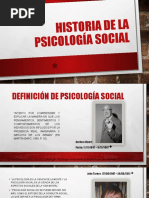 Historia de La Psicología Social