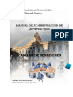 Manual de Administración de Activos Fijos de La Camara de Senadores