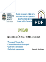 Clase 1. Introducción A La Farmacognosia